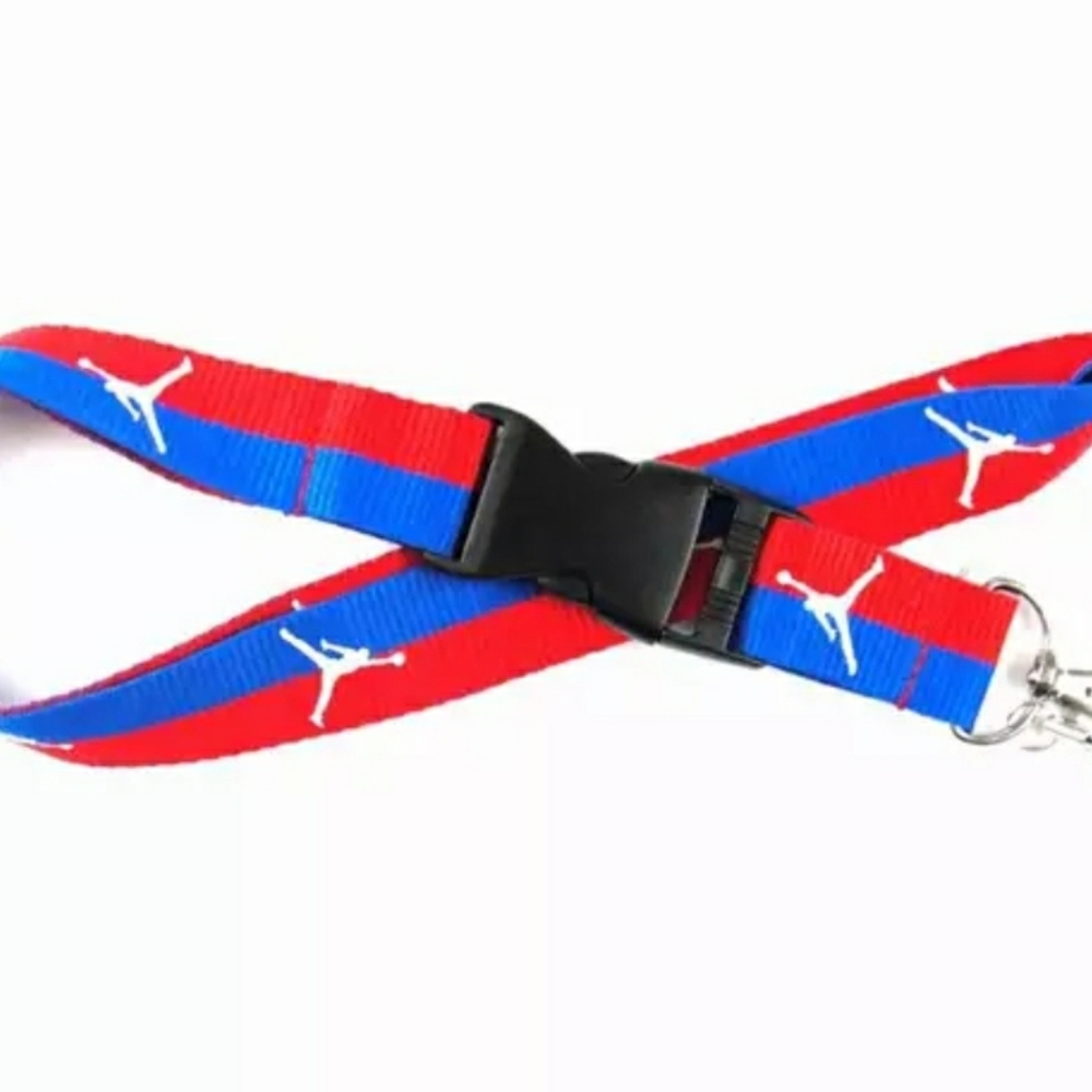 jordan lanyards blue/red